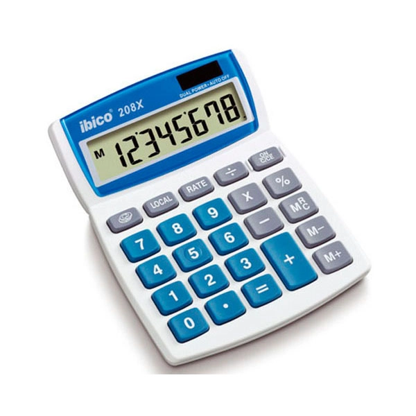 CALCULADORA IBICO 208X SOLAR Y PILAS 8 DIGITOS (IB410062) CALCULADORA IBICO 208X SOLAR Y PILAS 8 DIGITOS (IB410062)