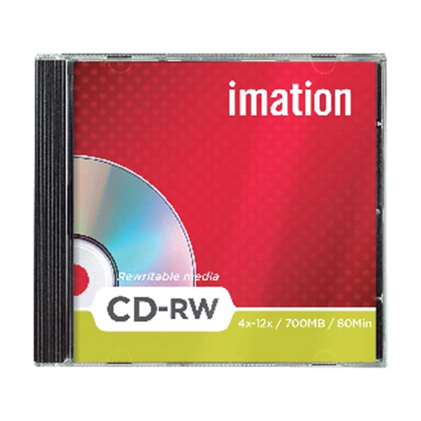 CD IMATION CD-RW 700 80 MIN 700 MB REGRABABLE (416613) CD IMATION CD-RW 700 80 MIN 700 MB REGRABABLE (416613)