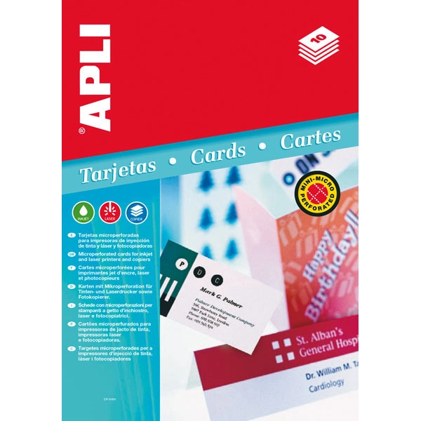TARJETAS DE OFICINA CONVENCION MICROPERF (02794) TARJETAS DE OFICINA CONVENCION MICROPERF (02794)