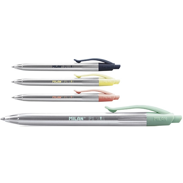 BOLIGRAFO MILAN P1 SILVER PUNTA 1 MM. CLIP TACTO SUAVE AZUL (1765779120) BOLIGRAFO MILAN P1 SILVER PUNTA 1 MM. CLIP TACTO SUAVE AZUL (1765779120)