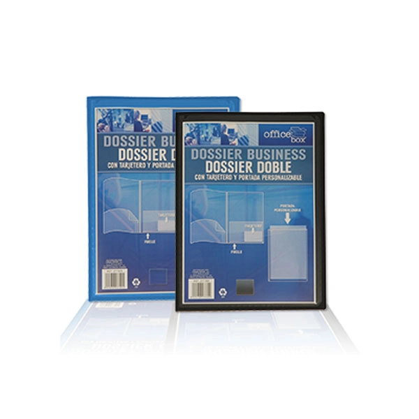 DOSSIER OFFICE BOX DOBLE PERSONALIZABLE PP A4 PORTADA CON BOLSILLO AZUL (27729) DOSSIER OFFICE BOX DOBLE PERSONALIZABLE PP A4 PORTADA CON BOLSILLO AZUL (27729)