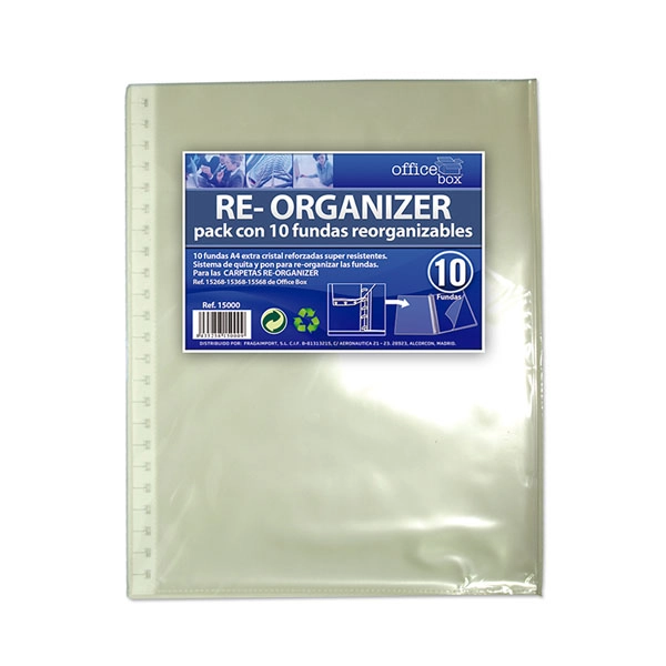 FUNDAS OFFICE BOX RE-ORGANIZER BOLSA 10 FUNDAS DE RECAMBIO (15000) FUNDAS OFFICE BOX RE-ORGANIZER BOLSA 10 FUNDAS DE RECAMBIO (15000)