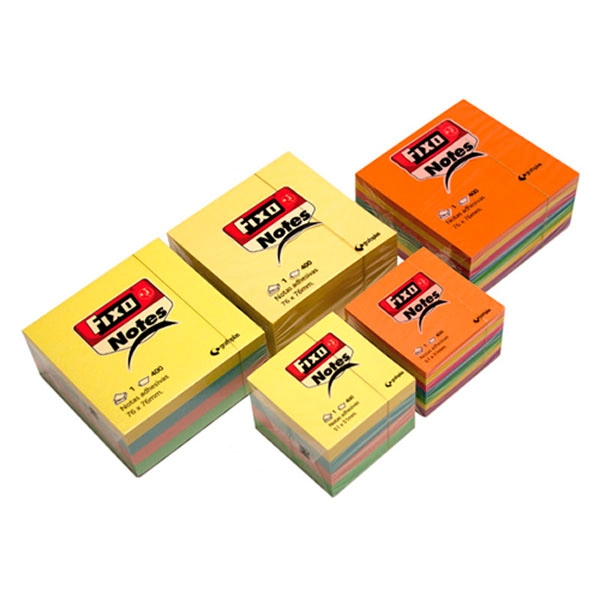 CUBO 400 NOTAS FIXO NOTES ADHESIVAS 76X76 MM. AMARILLAS (05463) CUBO 400 NOTAS FIXO NOTES ADHESIVAS 76X76 MM. AMARILLAS (05463)
