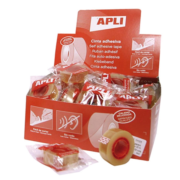 CINTA ADHESIVA APLI TRANSPARENTE 66 M. X 19 MM. (11266) CINTA ADHESIVA APLI TRANSPARENTE 66 M. X 19 MM. (11266)