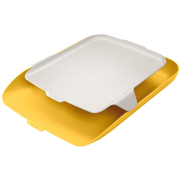 BANDEJA DE SOBREMESA LEITZ CON ORGANIZADOR COSY AMARILLO (52590019) BANDEJA DE SOBREMESA LEITZ CON ORGANIZADOR COSY AMARILLO (52590019)