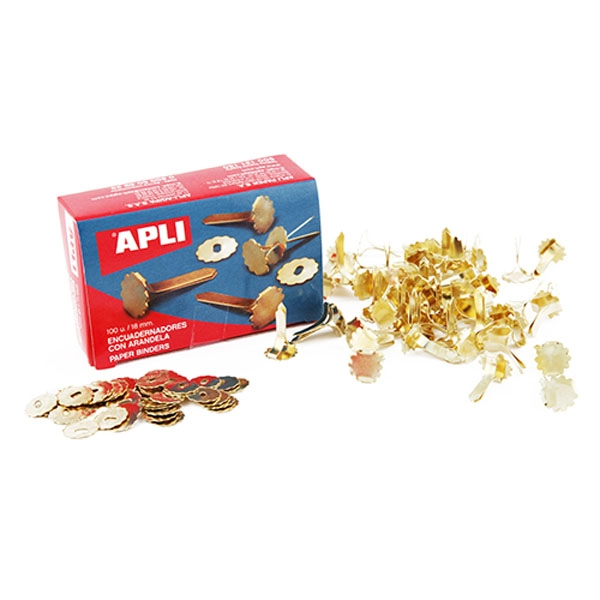 ENCUADERNADORES APLI METALICOS 40 MM ARANDELA 100 UDS (12287) ENCUADERNADORES APLI METALICOS 40 MM ARANDELA 100 UDS (12287)