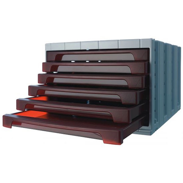 MODULO ARCHIVO 2000 6 CAJONES ARCHIVOTEC BURDEOS (01A6006BU) MODULO ARCHIVO 2000 6 CAJONES ARCHIVOTEC BURDEOS (01A6006BU)