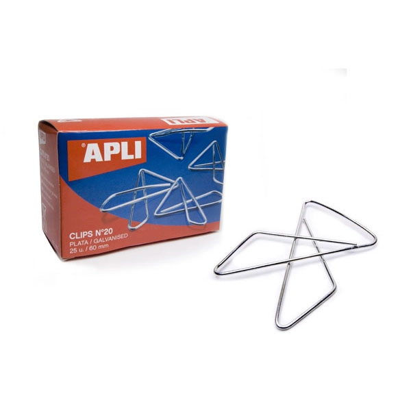 CLIPS APLI MARIPOSA PLATEADOS Nº 10 CAJA 50 UDS. (11914) CLIPS APLI MARIPOSA PLATEADOS Nº 10 CAJA 50 UDS. (11914)