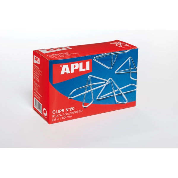 CLIPS APLI MARIPOSA PLATEADOS Nº 20 CAJA 25 UDS. (11915) CLIPS APLI MARIPOSA PLATEADOS Nº 20 CAJA 25 UDS. (11915)