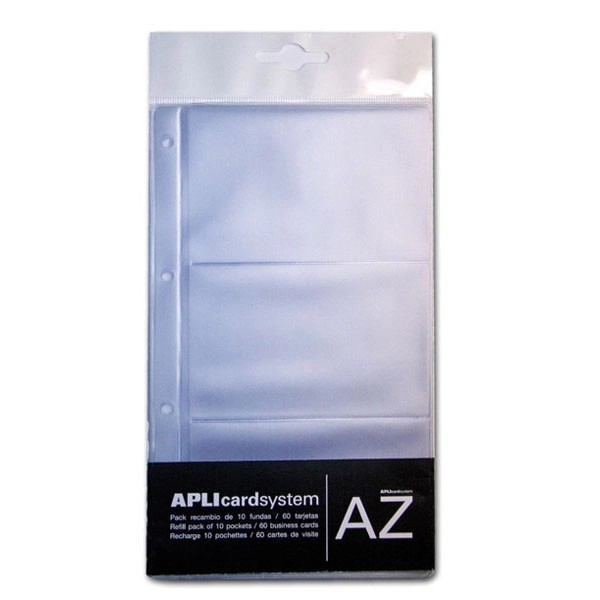 RECAMBIOS DE FUNDAS TARJETEROS PVC CON ANILLAS (12257) APLI RECAMBIOS DE FUNDAS TARJETEROS PVC CON ANILLAS (12257) APLI