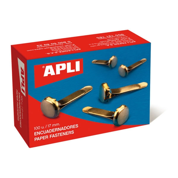 ENCUADERNADORES APLI METALICOS 17MM 100UDS REF. 12284 ENCUADERNADORES APLI METALICOS 17MM 100UDS REF. 12284