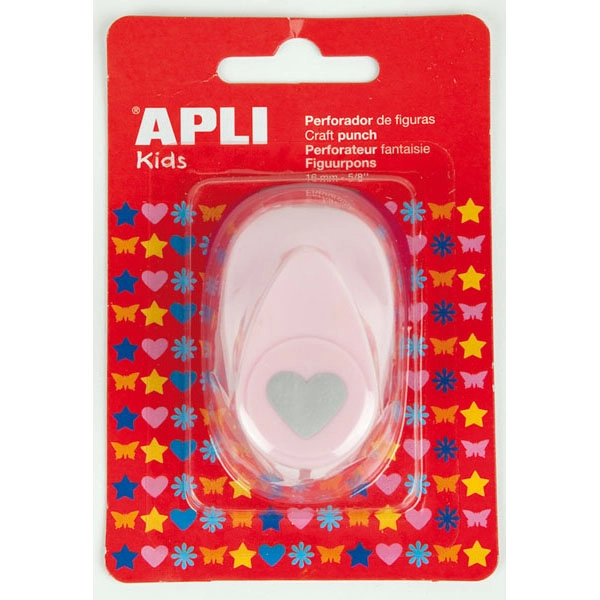 PERFORADORA FIGURAS CORAZON ROSA 13068 APLI PERFORADORA FIGURAS CORAZON ROSA 13068 APLI