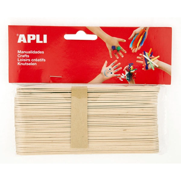PALOS POLO DE MADERA NATURAL 150X18MM 40 UND. APLI 13268 PALOS POLO DE MADERA NATURAL 150X18MM 40 UND. APLI 13268