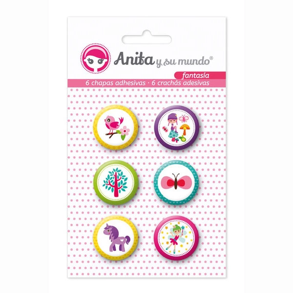 PACK6 CHAPAS ADHES. FANTASIA 25MM GRAFOPLAS REF.37010216 PACK6 CHAPAS ADHES. FANTASIA 25MM GRAFOPLAS REF.37010216