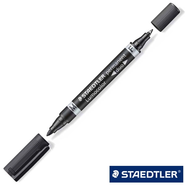 ROTULADOR STAEDTLER LUMOCOLOR DOBLE PUNTA PERMANENTE NEGRO (348-9) ROTULADOR STAEDTLER LUMOCOLOR DOBLE PUNTA PERMANENTE NEGRO (348-9)