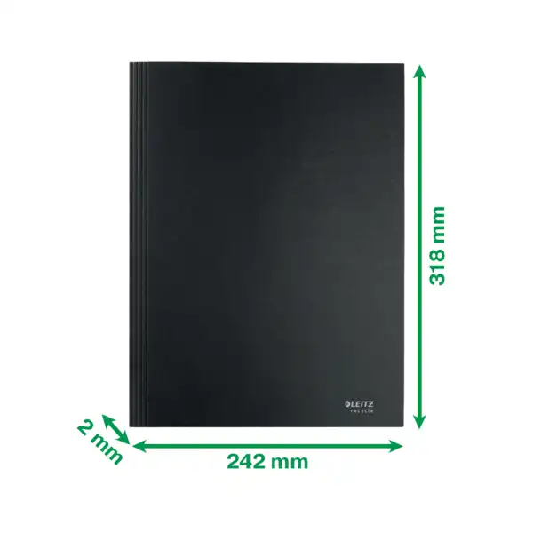 CARPETA LEITZ RECYCLE 3 SOLAPAS DE CARTON 100% RECICLABLE A4 NEGRO (39060095) CARPETA LEITZ RECYCLE 3 SOLAPAS DE CARTON 100% RECICLABLE A4 NEGRO (39060095)