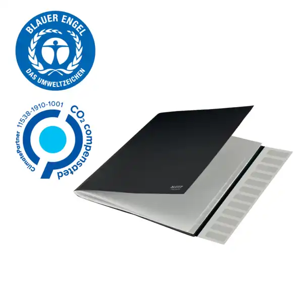 CLASIFICADOR LEITZ RECYCLE 12 PESTAÑAS CARTON 100% RECICLABLE A4 NEGRO (39150095) CLASIFICADOR LEITZ RECYCLE 12 PESTAÑAS CARTON 100% RECICLABLE A4 NEGRO (39150095)