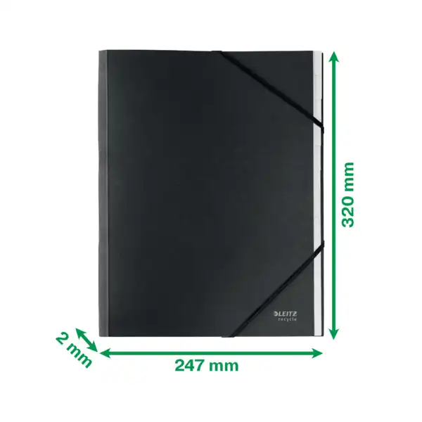 CLASIFICADOR LEITZ RECYCLE 12 PESTAÑAS CARTON 100% RECICLABLE A4 NEGRO (39150095) CLASIFICADOR LEITZ RECYCLE 12 PESTAÑAS CARTON 100% RECICLABLE A4 NEGRO (39150095)