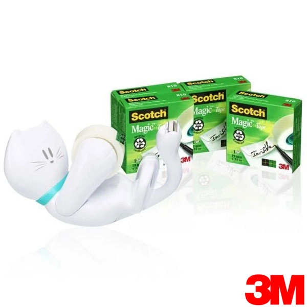 DISPENSADOR SCOTCH® + 4 ROLLOS CINTA SCOTCH® MAGIC 3M (70005263630) DISPENSADOR SCOTCH® + 4 ROLLOS CINTA SCOTCH® MAGIC 3M (70005263630)