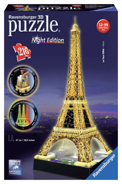 PUZZLE 3D TORRE EIFFEL NIGHT EDITION 12579 RAVENSBURGER 4005556125791 PUZZLE 3D TORRE EIFFEL NIGHT EDITION 12579 RAVENSBURGER 4005556125791