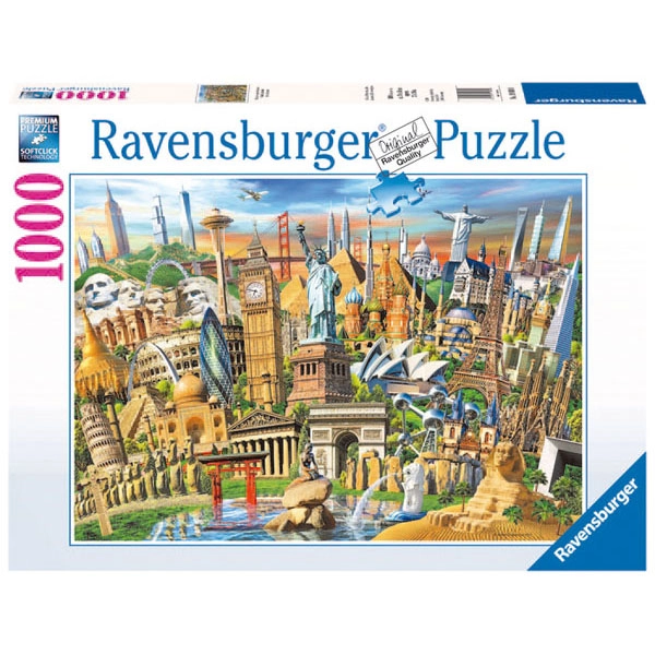 PUZZLE HITOS DEL MUNDO 1000 PIEZAS RAVENSBURGER 4005556198900 PUZZLE HITOS DEL MUNDO 1000 PIEZAS RAVENSBURGER 4005556198900