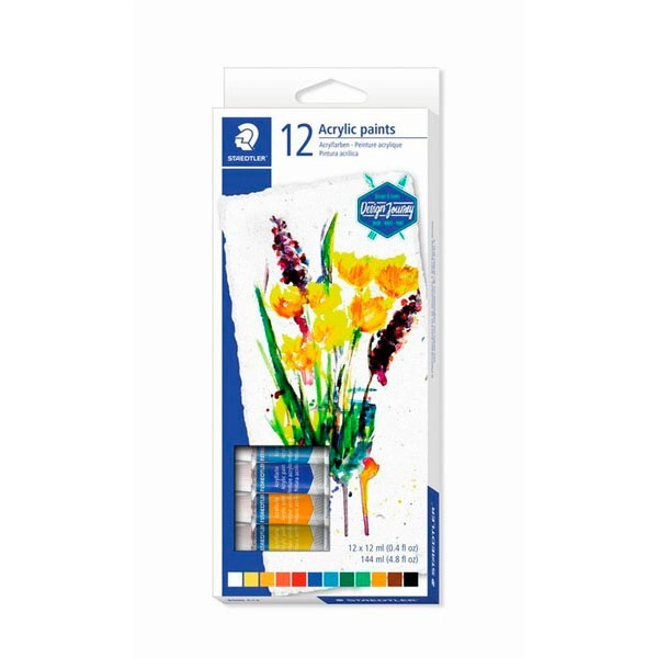 ESTUCHE 12 TUBOS PINTURA ACRILICA 12ML STAEDTLER 8500 C12 4007817024164 ESTUCHE 12 TUBOS PINTURA ACRILICA 12ML STAEDTLER 8500 C12 4007817024164