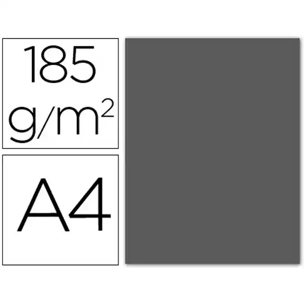 CARTULINA A4 185G IRIS GRIS PLOMO C200040178 54757 CARTULINA A4 185G IRIS GRIS PLOMO C200040178 54757