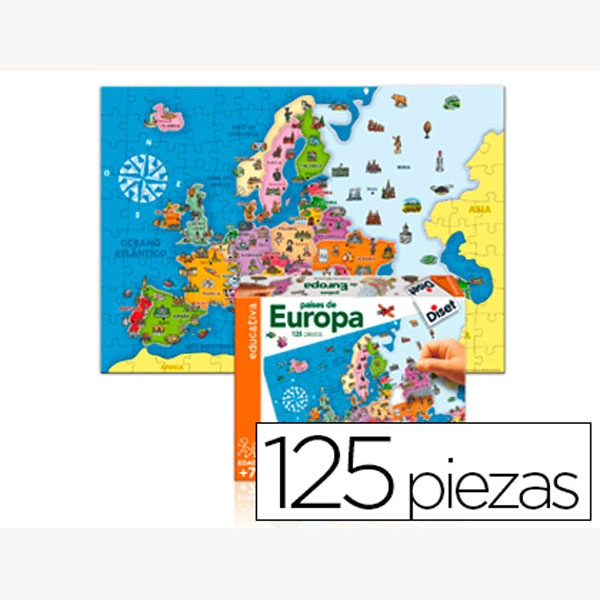 JUEGO DISET DIDACTICO PAISES DE EUROPA 54843 JUEGO DISET DIDACTICO PAISES DE EUROPA 54843