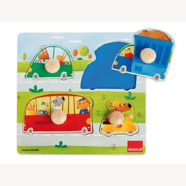 PUZZLE GOULA VEHICULOS 4 PIEZAS 62818 PUZZLE GOULA VEHICULOS 4 PIEZAS 62818