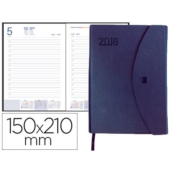 AGENDA ENCUARDERNADA LIDERPAPEL PILOS 15X21 CM DIA PAGINA AZUL CON BROCHE INTERIOR Y BOLSILLO PORTADOCUMENTOS PAPEL 70 GR 64310 AGENDA ENCUARDERNADA LIDERPAPEL PILOS 15X21 CM DIA PAGINA AZUL CON BROCHE INTERIOR Y BOLSILLO PORTADOCUMENTOS PAPEL 70 GR 64310