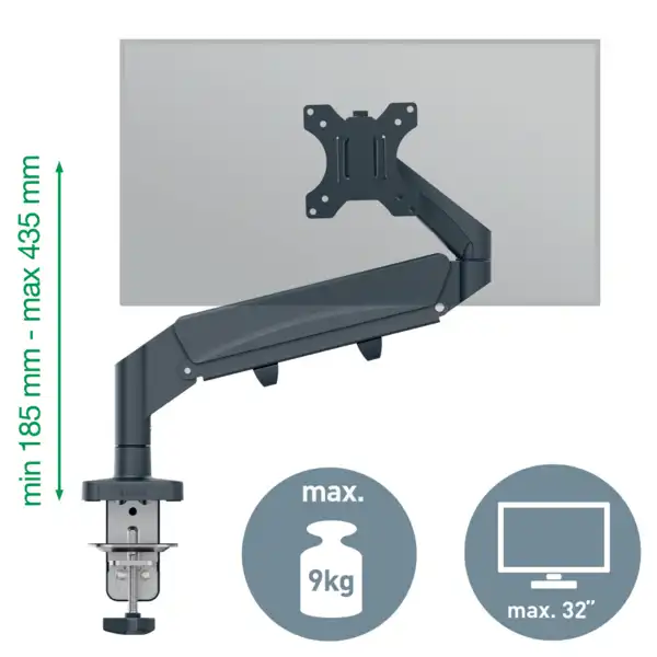 BRAZO PARA UN MONITOR LEITZ ERGO SPACESAVING 64890089 BRAZO PARA UN MONITOR LEITZ ERGO SPACESAVING 64890089