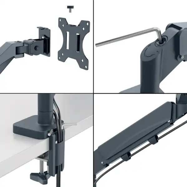 BRAZO PARA UN MONITOR LEITZ ERGO SPACESAVING 64890089 BRAZO PARA UN MONITOR LEITZ ERGO SPACESAVING 64890089