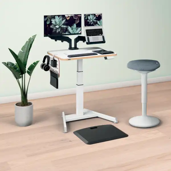 BRAZO DUAL PARA MONITOR Y PORTÁTIL LEITZ ERGO SPACESAVING 65380089 BRAZO DUAL PARA MONITOR Y PORTÁTIL LEITZ ERGO SPACESAVING 65380089