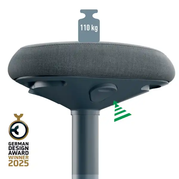 TABURETE ACTIVE COMFORT BAJO LEITZ ERGO 65440089 TABURETE ACTIVE COMFORT BAJO LEITZ ERGO 65440089