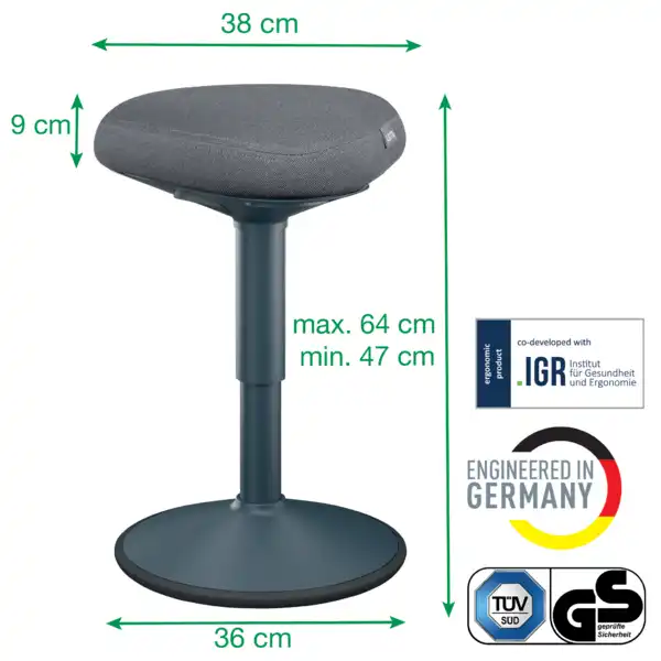 TABURETE ACTIVE COMFORT BAJO LEITZ ERGO 65440089 TABURETE ACTIVE COMFORT BAJO LEITZ ERGO 65440089