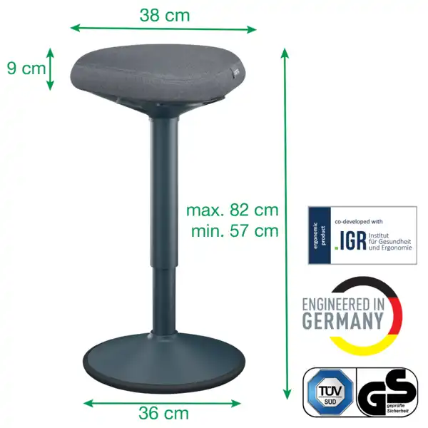 TABURETE ACTIVE COMFORT ALTO LEITZ ERGO 65450089 TABURETE ACTIVE COMFORT ALTO LEITZ ERGO 65450089