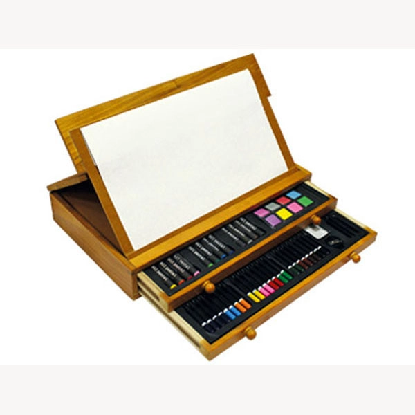 ESTUCHE DE PINTURA STETRO MADERA 100 PIEZAS COFRE 74139 ESTUCHE DE PINTURA STETRO MADERA 100 PIEZAS COFRE 74139