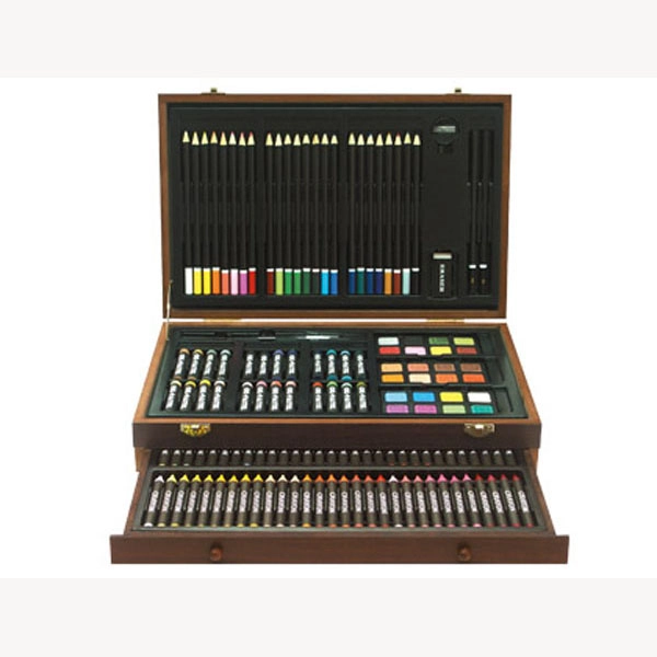 ESTUCHE DE PINTURA LIDERPAPEL MADERA 142 PIEZAS COFRE DELUXE 74140 ESTUCHE DE PINTURA LIDERPAPEL MADERA 142 PIEZAS COFRE DELUXE 74140