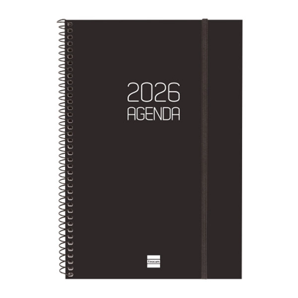AGENDA ESPIRAL FINOCAM OPAQUE E11 SV VERTICAL NEGRA CATALAN 742846026 AGENDA ESPIRAL FINOCAM OPAQUE E11 SV VERTICAL NEGRA CATALAN 742846026