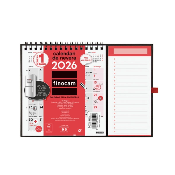 CALENDARIO DE PARED 2022 FINOCAM NEUTRO CON IMAN XS CATALAN 781360026 CALENDARIO DE PARED 2022 FINOCAM NEUTRO CON IMAN XS CATALAN 781360026
