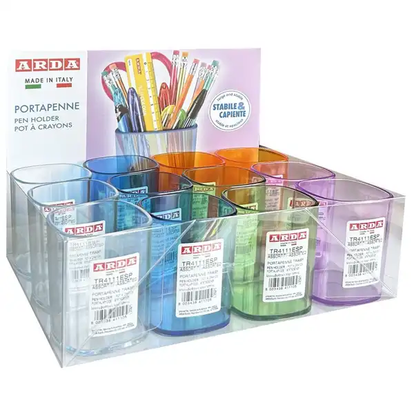 PORTALAPICES PLASTICO TRANSPARENTE 8003438016683 PORTALAPICES PLASTICO TRANSPARENTE 8003438016683