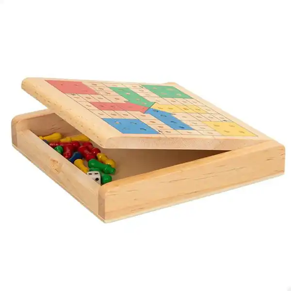 JUEGO VIAJE MADERA PARCHIS 14X14X2.5 CB GAME 8412842475922 AZETA