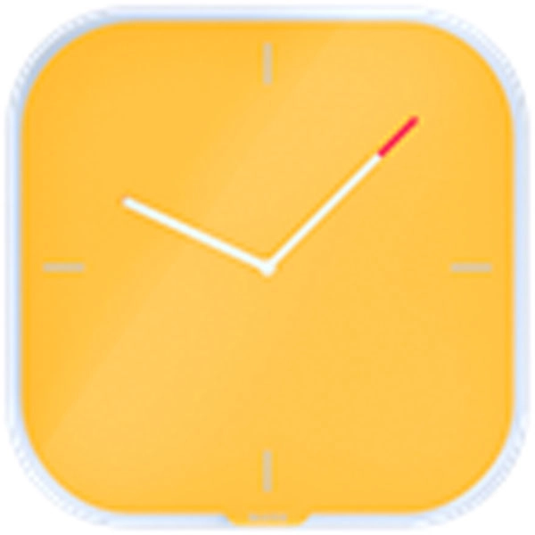 RELOJ PARED CRISTAL LEITZ COSY AMARILLO (90170019) RELOJ PARED CRISTAL LEITZ COSY AMARILLO (90170019)
