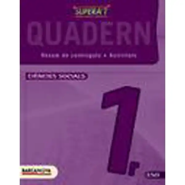 SUPERA T CIÈNCIES SOCIALS 1 ESO QUADERN ISBN 9788448928131 SUPERA T CIÈNCIES SOCIALS 1 ESO QUADERN ISBN 9788448928131