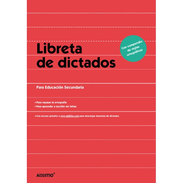 LIBRETA DE DICTADOS SECUNDARIA ROJO ADDITIO REF. D122_RO LIBRETA DE DICTADOS SECUNDARIA ROJO ADDITIO REF. D122_RO