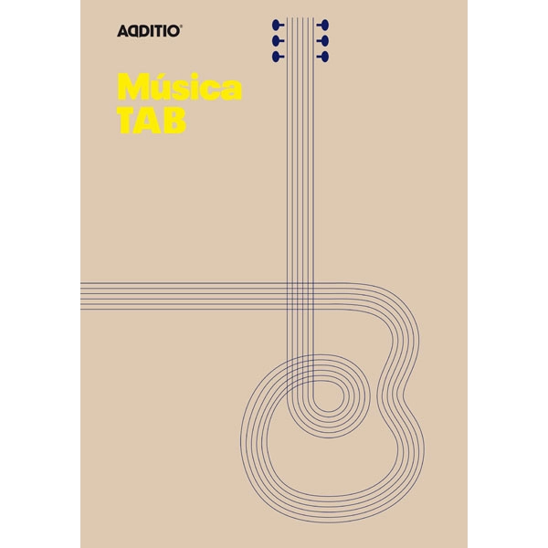 CUADERNO DE MÚSICA TAB MARRON ADDITIO REF. M22_MA CUADERNO DE MÚSICA TAB MARRON ADDITIO REF. M22_MA