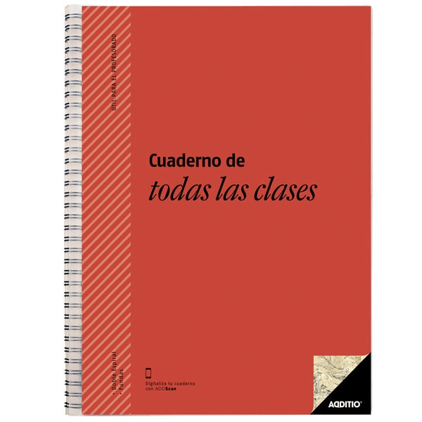 CUADERNO DE TODAS LAS CLASES PROFESORADO ROJO ADDITIO REF. P222_RO 75495 CUADERNO DE TODAS LAS CLASES PROFESORADO ROJO ADDITIO REF. P222_RO 75495