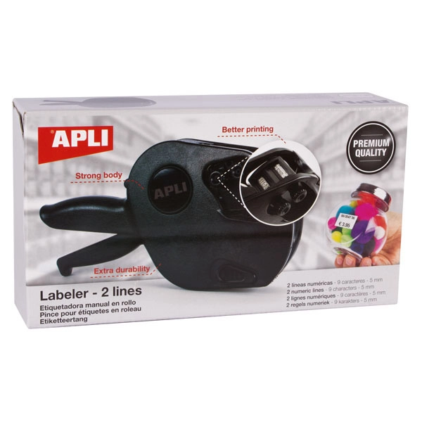 MAQUINA ETIQUETADORA 2 LINEAS-PREMIUM APLI REF. 102365 MAQUINA ETIQUETADORA 2 LINEAS-PREMIUM APLI REF. 102365