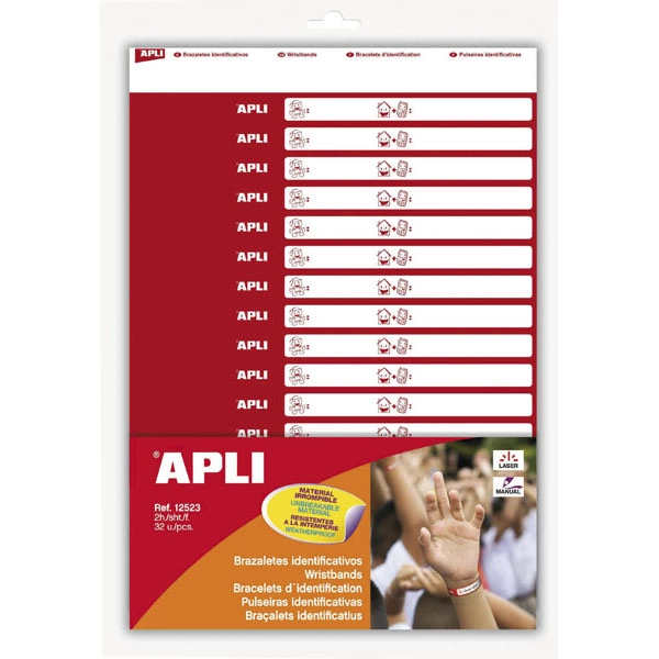 BLISTER BRAZALETES IDENTIFICATIVOS 2H APLI REF. 12523 BLISTER BRAZALETES IDENTIFICATIVOS 2H APLI REF. 12523