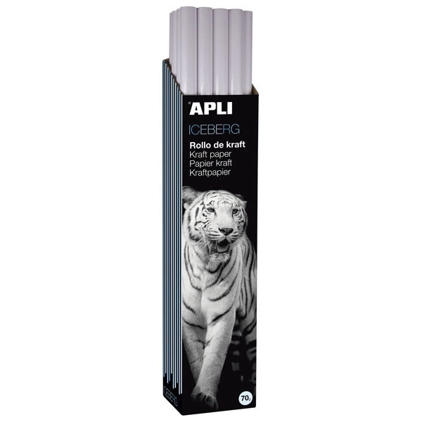 ROLLO PAPEL KRAFT 1 X 10M. BLANCO APLI REF. 13143 ROLLO PAPEL KRAFT 1 X 10M. BLANCO APLI REF. 13143